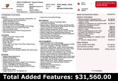 Another view of 2024 Porsche Taycan for sale in Duluth, GA at Autoplex Atlanta