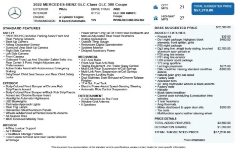 Another view of 2022 Mercedes-Benz GLC 300 Coupe for sale in Duluth, GA at Autoplex Atlanta