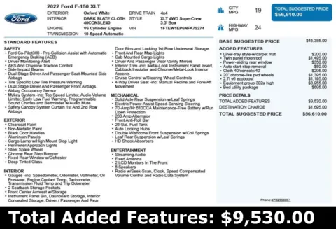 Another view of 2022 Ford F-150 XLT for sale in Duluth, GA at Autoplex Atlanta