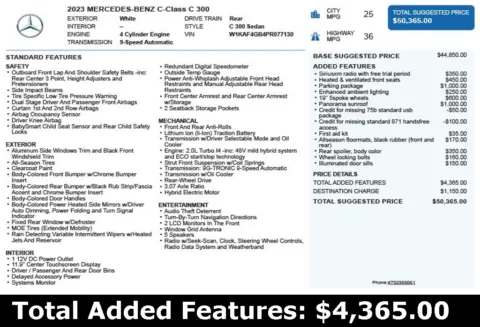Another view of 2023 Mercedes-Benz C-Class C 300 for sale in Duluth, GA at Autoplex Atlanta