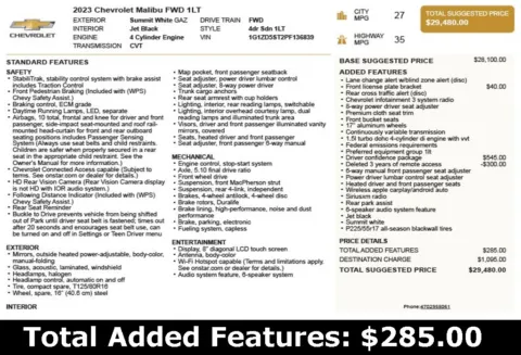 Another view of 2023 Chevrolet Malibu LT for sale in Duluth, GA at Autoplex Atlanta