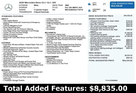 Another view of 2020 Mercedes-Benz GLC 300 for sale in Duluth, GA at Autoplex Atlanta