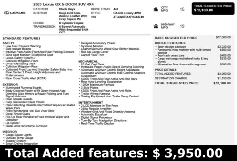 Another view of 2023 Lexus GX 460 Luxury for sale in Duluth, GA at Autoplex Atlanta