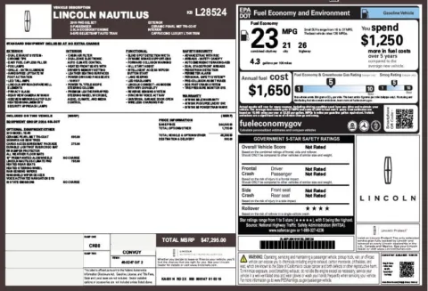 Another view of 2019 Lincoln Nautilus Select for sale in Duluth, GA at Autoplex Atlanta