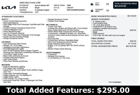 Another view of 2023 Kia Forte LXS for sale in Duluth, GA at Autoplex Atlanta