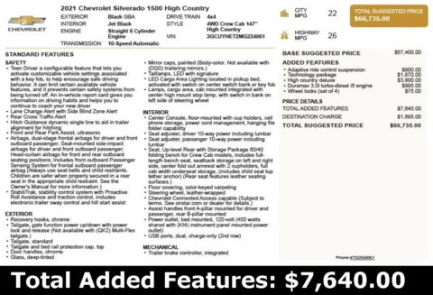 Another view of 2021 Chevrolet Silverado 1500 High Country for sale in Duluth, GA at Autoplex Atlanta