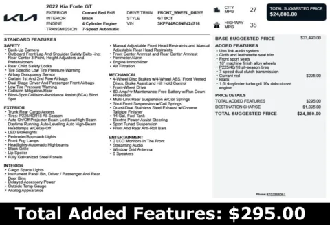 Another view of 2022 Kia Forte GT for sale in Duluth, GA at Autoplex Atlanta