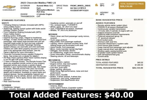 Another view of 2023 Chevrolet Malibu LS for sale in Duluth, GA at Autoplex Atlanta