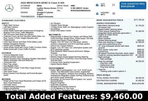 Another view of 2022 Mercedes-Benz S-Class S 500 for sale in Duluth, GA at Autoplex Atlanta