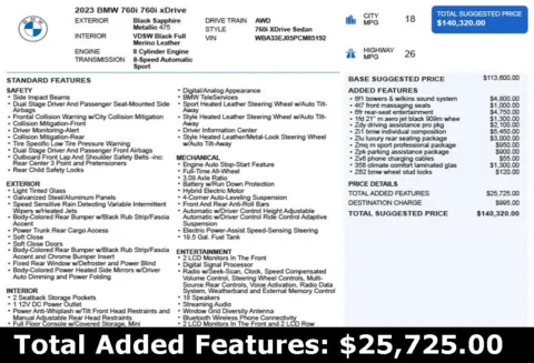 Another view of 2023 BMW 7 Series 760i xDrive for sale in Duluth, GA at Autoplex Atlanta