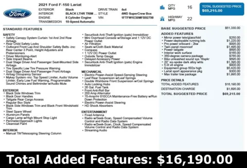 Another view of 2021 Ford F-150 Lariat for sale in Duluth, GA at Autoplex Atlanta