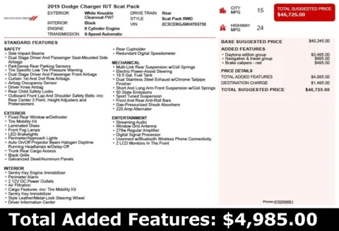 Another view of 2019 Dodge Charger R/T Scat Pack for sale in Duluth, GA at Autoplex Atlanta