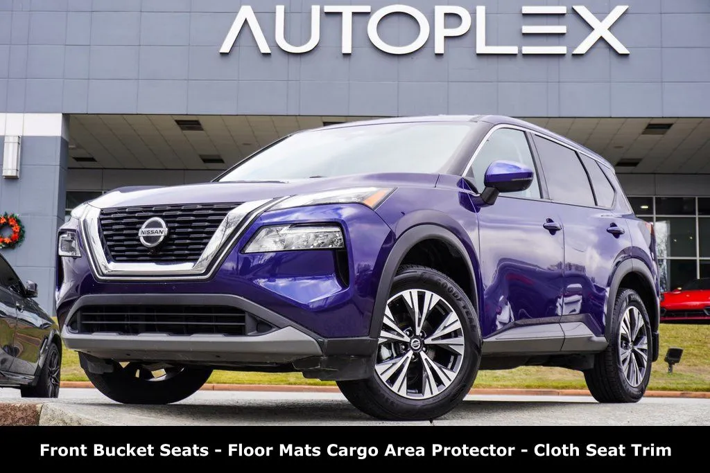 Blue 2021 Nissan Rogue SV for sale in Duluth, GA