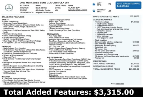 Another view of 2023 Mercedes-Benz GLA 250 for sale in Duluth, GA at Autoplex Atlanta