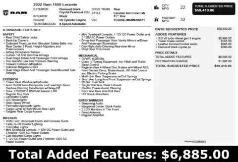 Another view of 2022 Ram 1500 Laramie for sale in Duluth, GA at Autoplex Atlanta