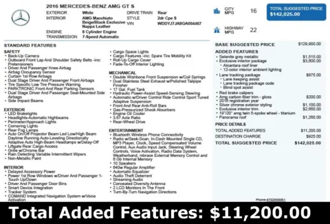 Another view of 2016 Mercedes-Benz AMG GT S for sale in Duluth, GA at Autoplex Atlanta