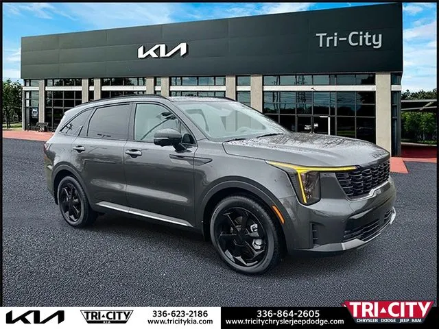 Gray 2026 Kia Sorento Hybrid X-Line SX Prestige for sale in Eden, NC