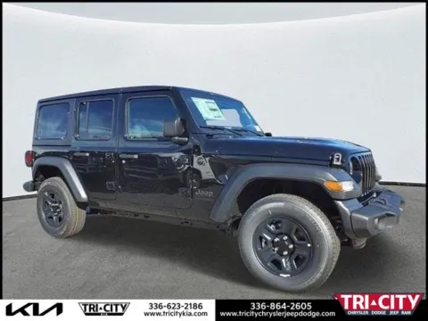 Black 2023 Jeep Wrangler Sport for sale in Eden, NC
