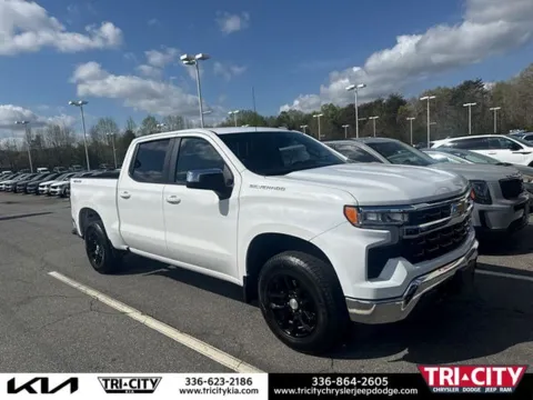 White 2022 Chevrolet Silverado 1500 LT for sale in Eden, NC