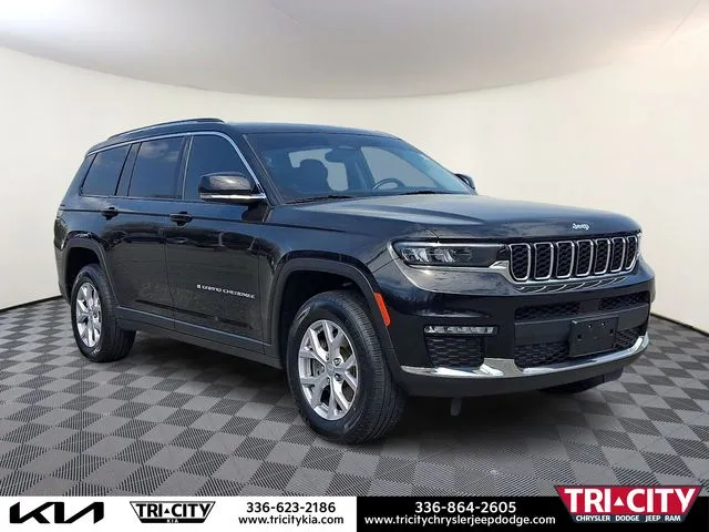 Black 2022 Jeep Grand Cherokee L Limited for sale in Eden, NC