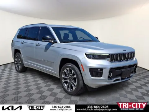 Silver 2021 Jeep Grand Cherokee L Overland for sale in Eden, NC