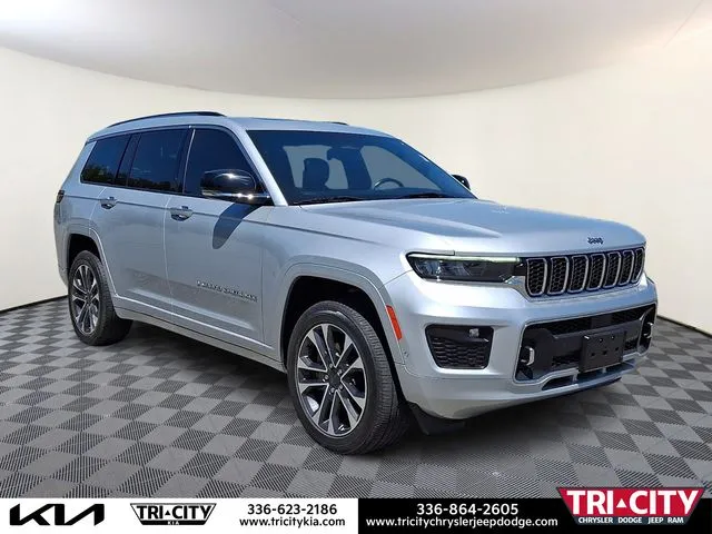 Silver 2021 Jeep Grand Cherokee L Overland for sale in Eden, NC