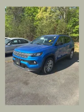 Blue 2022 Jeep Compass Latitude Lux for sale in Eden, NC