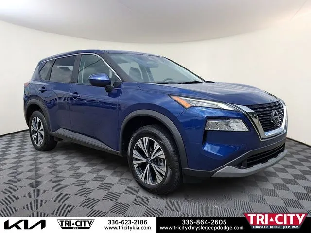 Blue 2023 Nissan Rogue SV for sale in Eden, NC