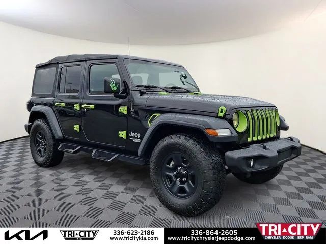 Black 2018 Jeep Wrangler Unlimited Sport for sale in Eden, NC