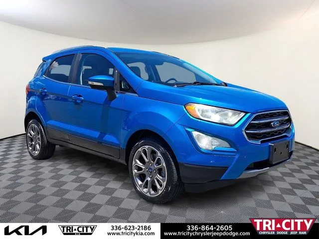 Blue 2019 Ford EcoSport Titanium for sale in Eden, NC