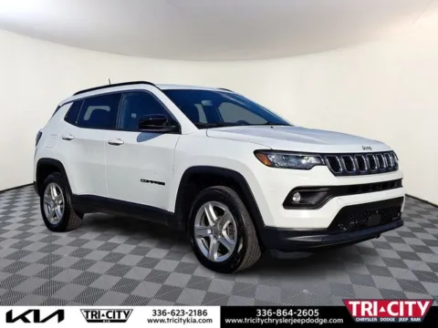 White 2023 Jeep Compass Latitude for sale in Eden, NC