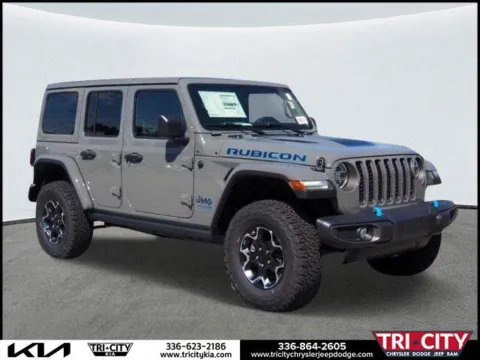 Gray 2022 Jeep Wrangler Unlimited Rubicon 4xe for sale in Eden, NC