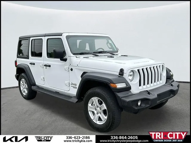White 2021 Jeep Wrangler Unlimited Sport S for sale in Eden, NC