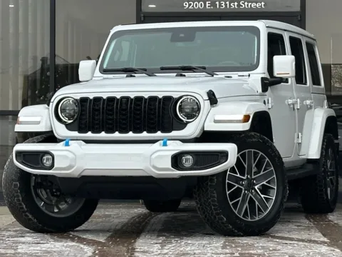 White 2024 Jeep Wrangler High Altitude 4xe for sale in Fishers, IN