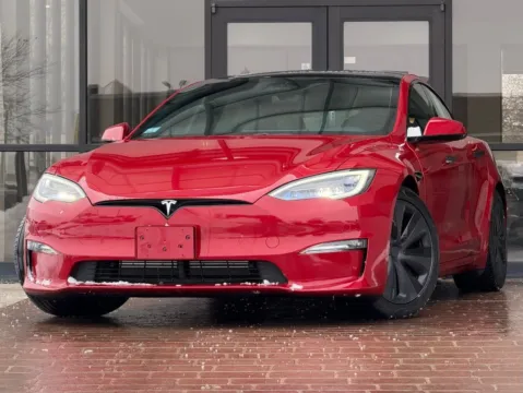 Red 2021 Tesla Model S Plaid for sale in Fishers, IN