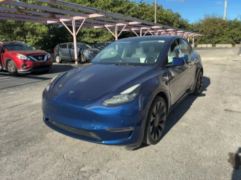 Blue 2021 Tesla Model Y Performance for sale in Fishers, IN