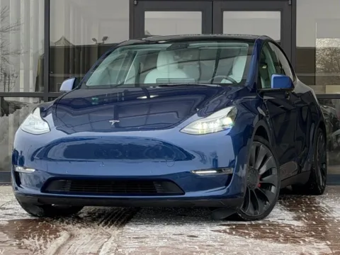 Blue 2021 Tesla Model Y Performance for sale in Fishers, IN