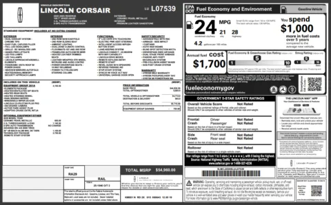 Another view of 2020 Lincoln Corsair Reserve for sale in Fishers, IN at AutoGiant USA Fishers
