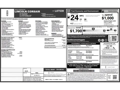 Another view of 2020 Lincoln Corsair Reserve for sale in Fishers, IN at AutoGiant USA Fishers