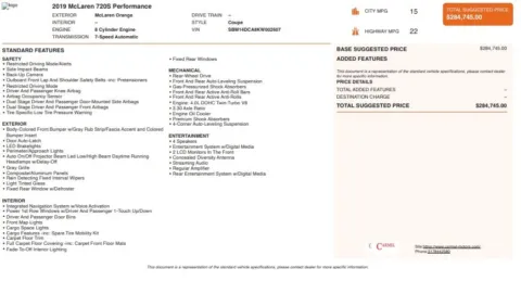 Another view of 2019 McLaren 720S Performance for sale in Fishers, IN at AutoGiant USA Fishers