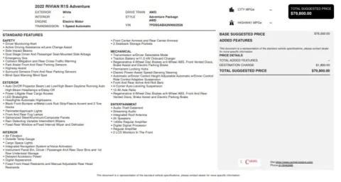 Another view of 2022 Rivian R1S Adventure for sale in Fishers, IN at AutoGiant USA Fishers