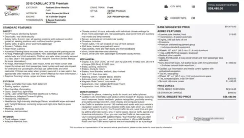 Another view of 2015 Cadillac XTS Premium for sale in Fishers, IN at AutoGiant USA Fishers