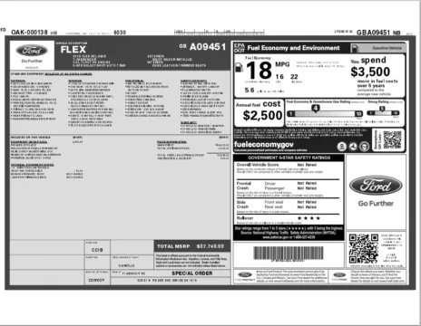 Another view of 2016 Ford Flex SEL for sale in Fishers, IN at AutoGiant USA Fishers