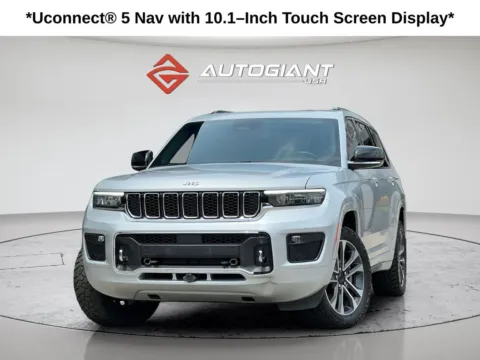 Silver 2022 Jeep Grand Cherokee L Overland for sale in Fishers, IN
