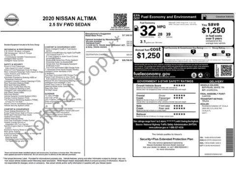 Another view of 2020 Nissan Altima 2.5 SV for sale in Fishers, IN at AutoGiant USA Fishers