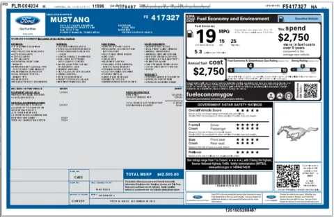Another view of 2015 Ford Mustang GT Premium for sale in Fishers, IN at AutoGiant USA Fishers