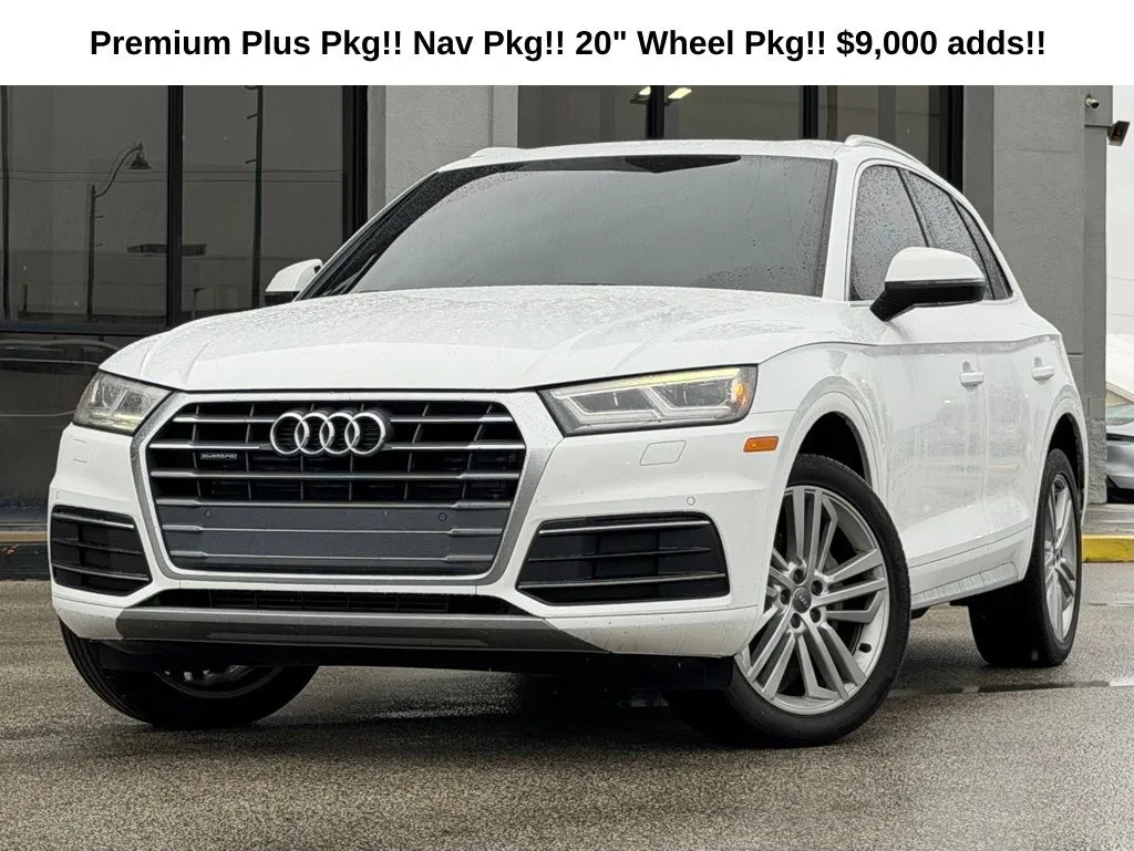 White 2018 Audi Q5 2.0T Premium Plus for sale in Fishers, IN