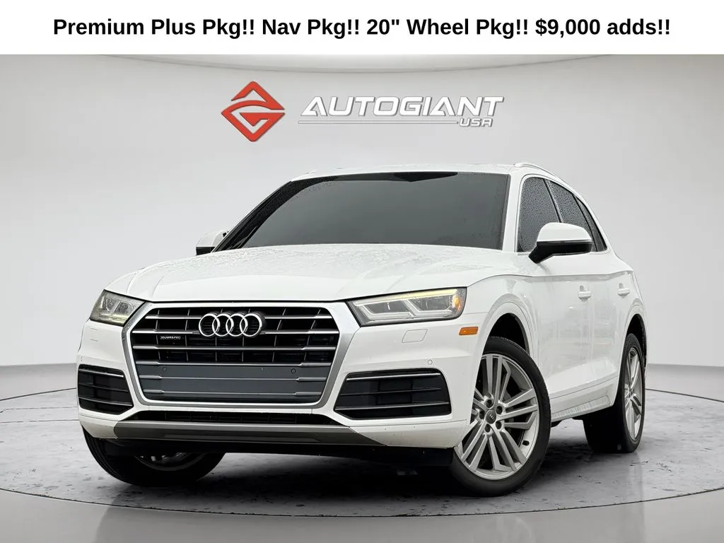 White 2018 Audi Q5 2.0T Premium Plus for sale in Fishers, IN
