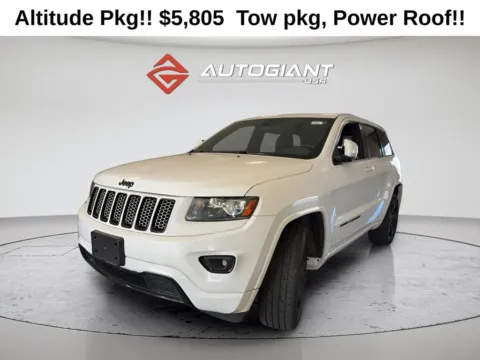 White 2015 Jeep Grand Cherokee Altitude for sale in Fishers, IN