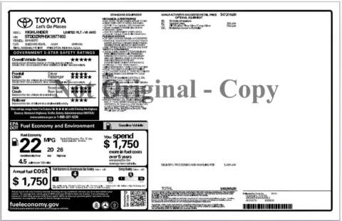 Another view of 2019 Toyota Highlander Limited Platinum for sale in Fishers, IN at AutoGiant USA Fishers